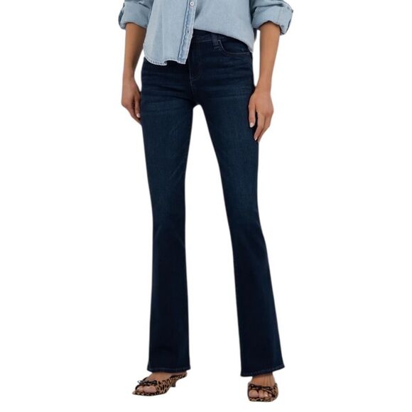 Kut From The Kloth  Mid-rise Flare Navy Blue Jeans(Size 10) - Picture 1 of 10